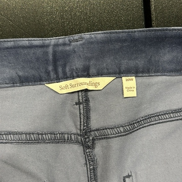 Soft Surroundings Blakely Velveteen Pants in Nightshadow Blue Color - 20W - Picture 10 of 10